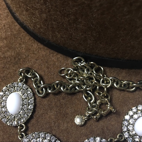 J. CREW Rhinestone and White Bead Statement - Picture 3 of 5